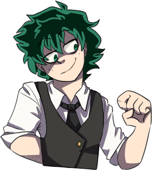Clip Art Royalty Free Download By Ravenfeather On Deviantart - Villain Deku Png (612x681)