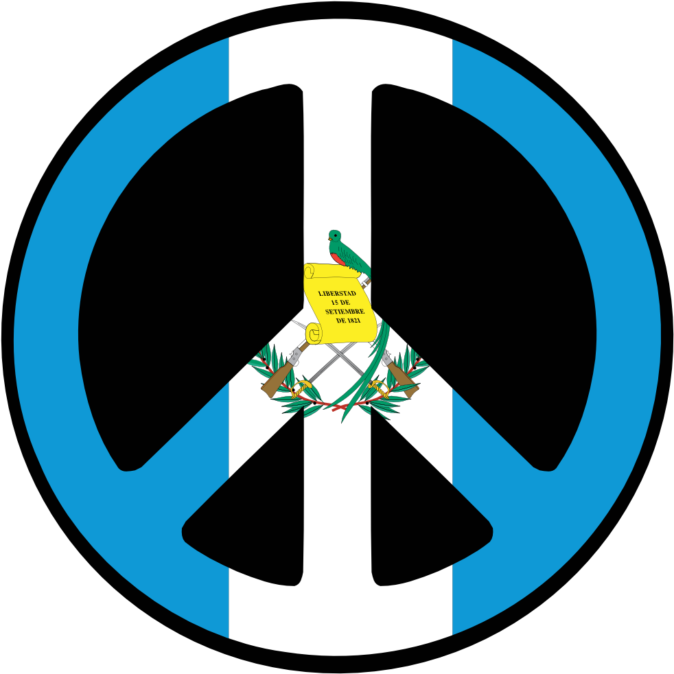 Guatemala Flag Symbol Clipart - Colour Of Peace Symbol (999x999)