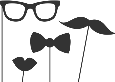 Picture Freeuse Library Collection Of Black And White - Selfie Station Clip Art (457x454)