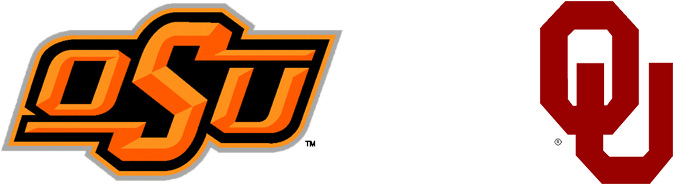 Oklahoma State @ - Oklahoma State University Logo Drawing (768x204)