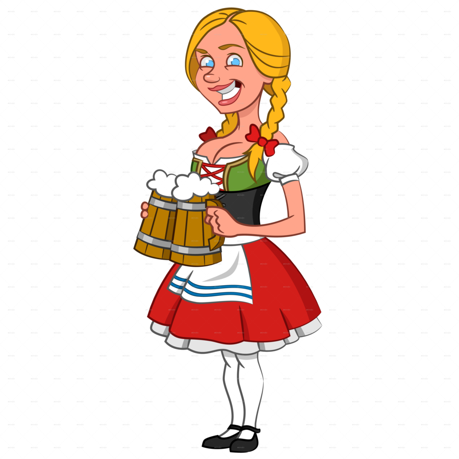Októberfest Png Clipart Oktoberfest Beer Clip Art - German Cartoon Png (900x900)