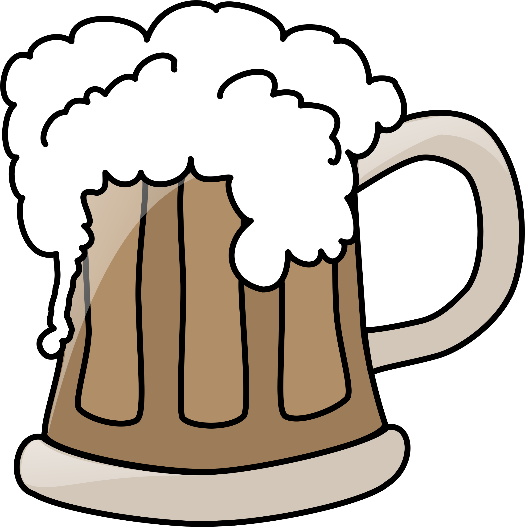 Big Image - Beer Mug Clip Art Transparent (2400x2400)