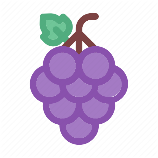 Fall Food Fruit Grape - Illustration (512x512)