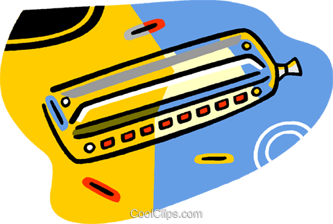 Harmonica Royalty Free Vector Clip Art Illustration - Harmonica Royalty Free Vector Clip Art Illustration (480x324)