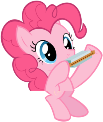 Orenero, Edit, Harmonica, Not Salmon, Pinkie Pie, Safe, - Cartoon (418x600)