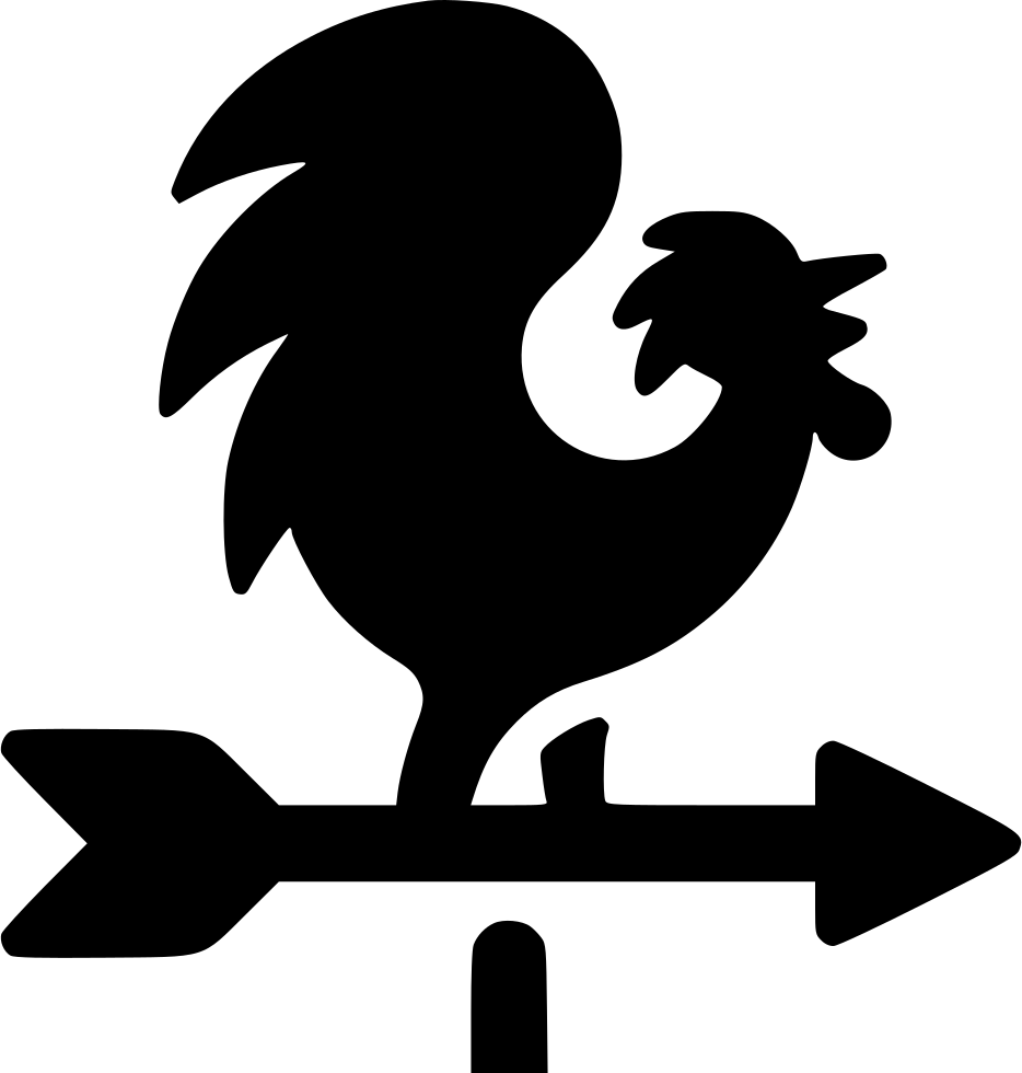 Svg Png Icon Free Transparent Background - Weather Vane Icon (934x980)
