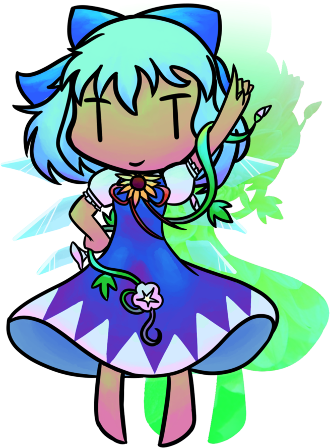 Hip Clipart Hurrah - Walfas Cirno (806x992)
