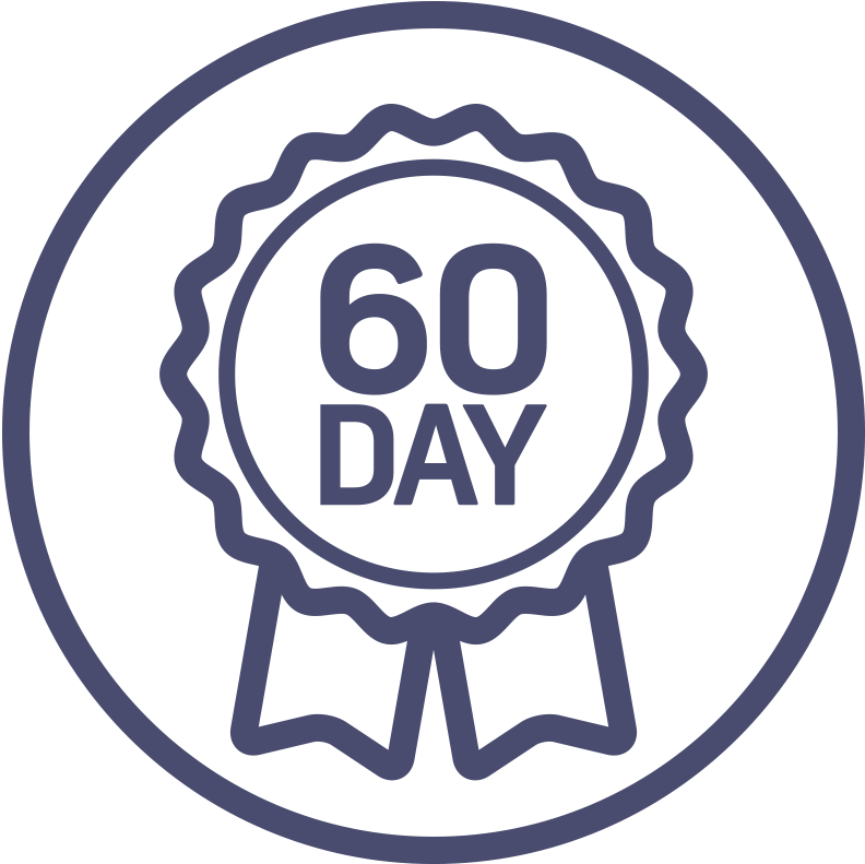 60 Day Money Back Guarantee - Best Seller Icon Vector (792x791)