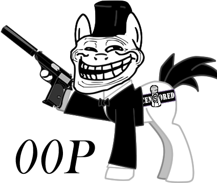 Salted Pingas, Bowtie, Clothes, Gun, James Bond, Oc, - Troll Face With Gun (430x401)