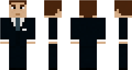 Minecraft Skin Jamesbond - Skin Pak Presiden Minecraft (600x348)