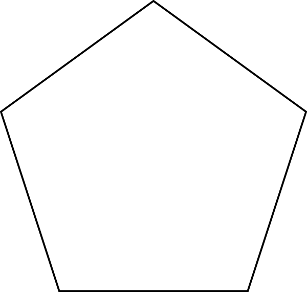 Penta Clip Art - Regular Pentagon (600x571)