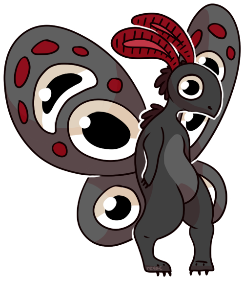 Mothman Clipart Transparent - Cartoon (600x602)