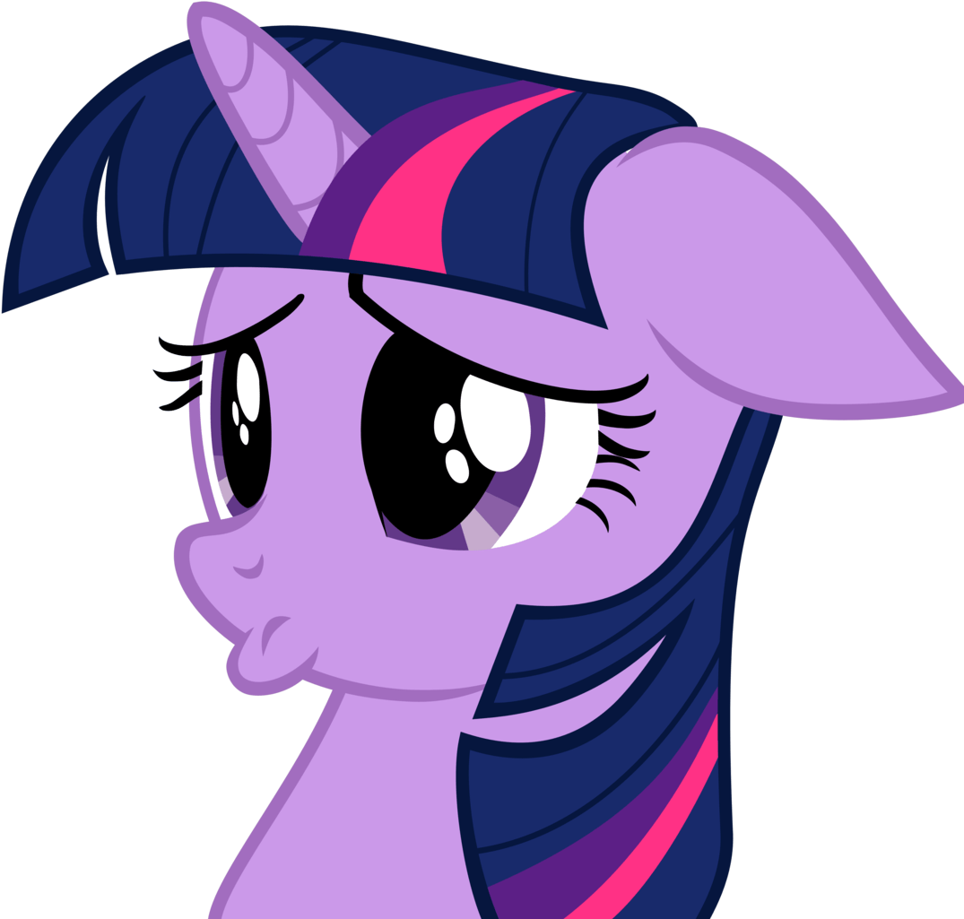 My Little Pony Sad Face - Twilight Sparkle Sad Face (1082x1024)