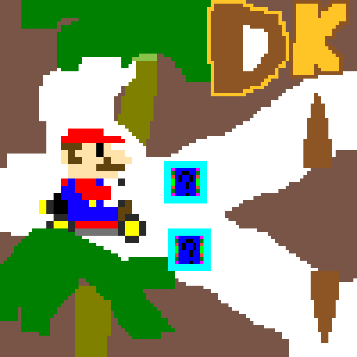 Mario Kart Dk Jungle - Cartoon (1200x1200)