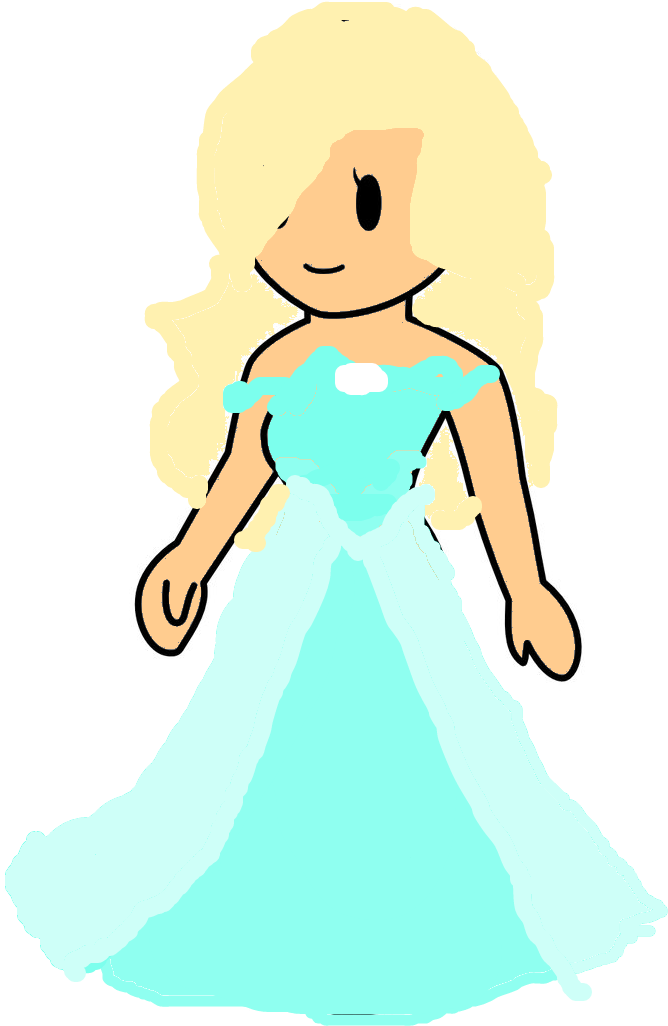 Ball Gown By Aquagemprincess - Illustration (745x1071)