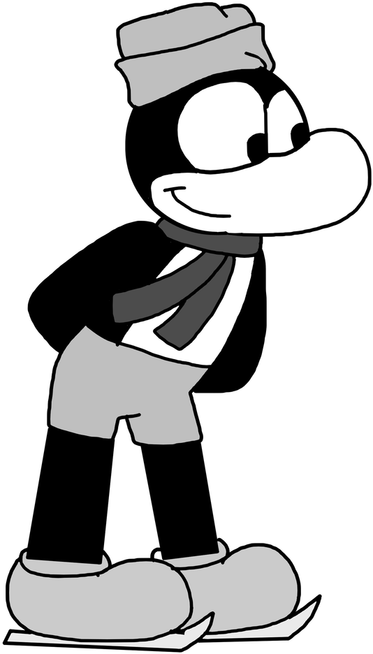 Flip Doing Ice Skating By Mega Shonen One - Cartoon (1024x1024)