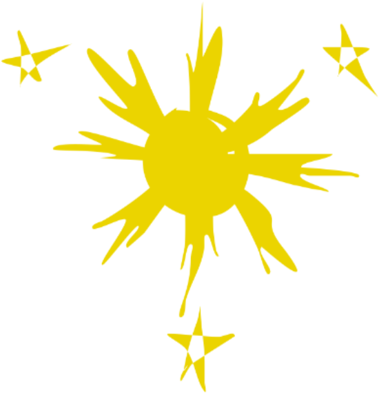 Stars And Sun Png (550x570)