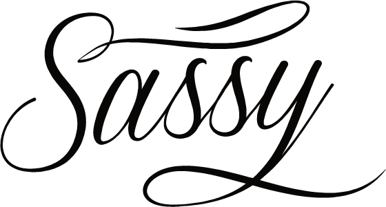 Sassy Mom Life - Word Sassy Black And White (560x300)