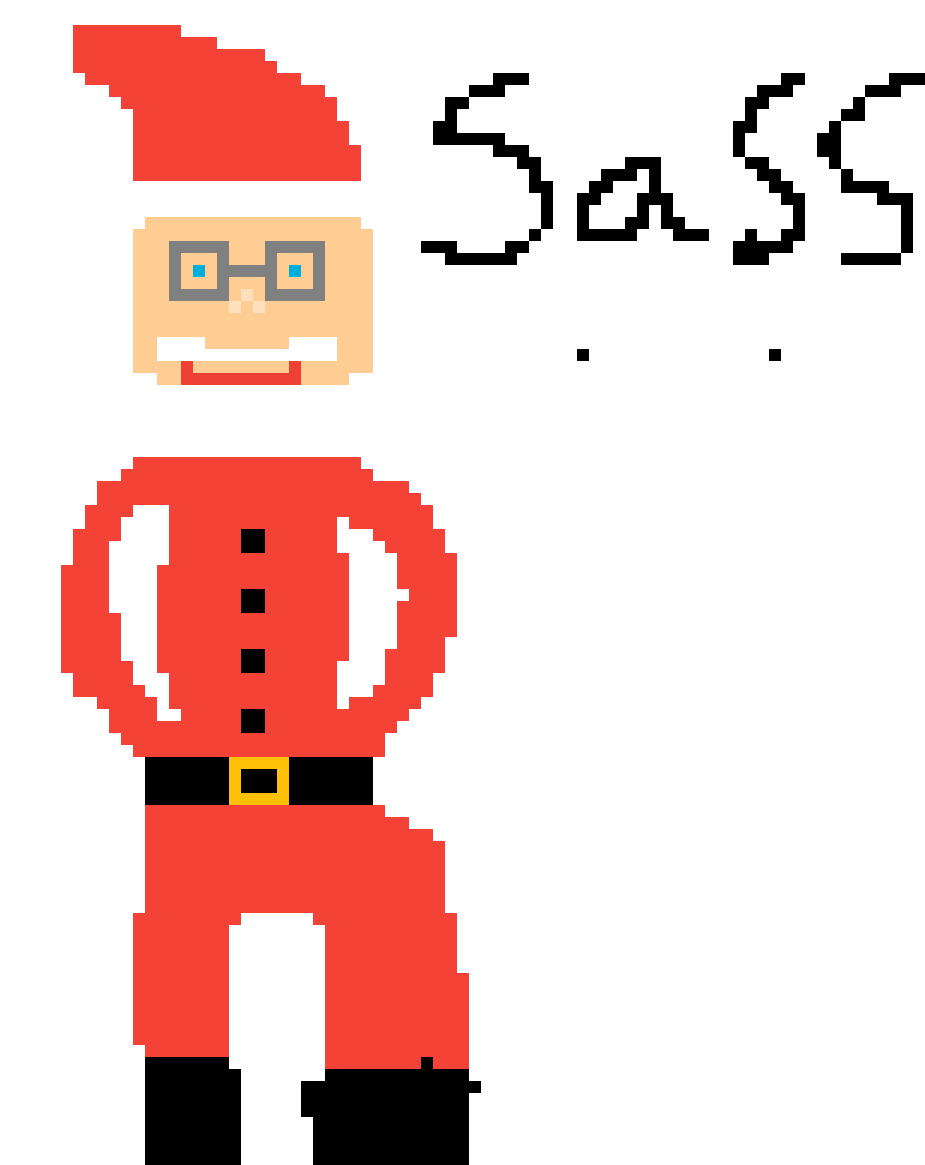 Sassy Santa - Cartoon (1200x1200)