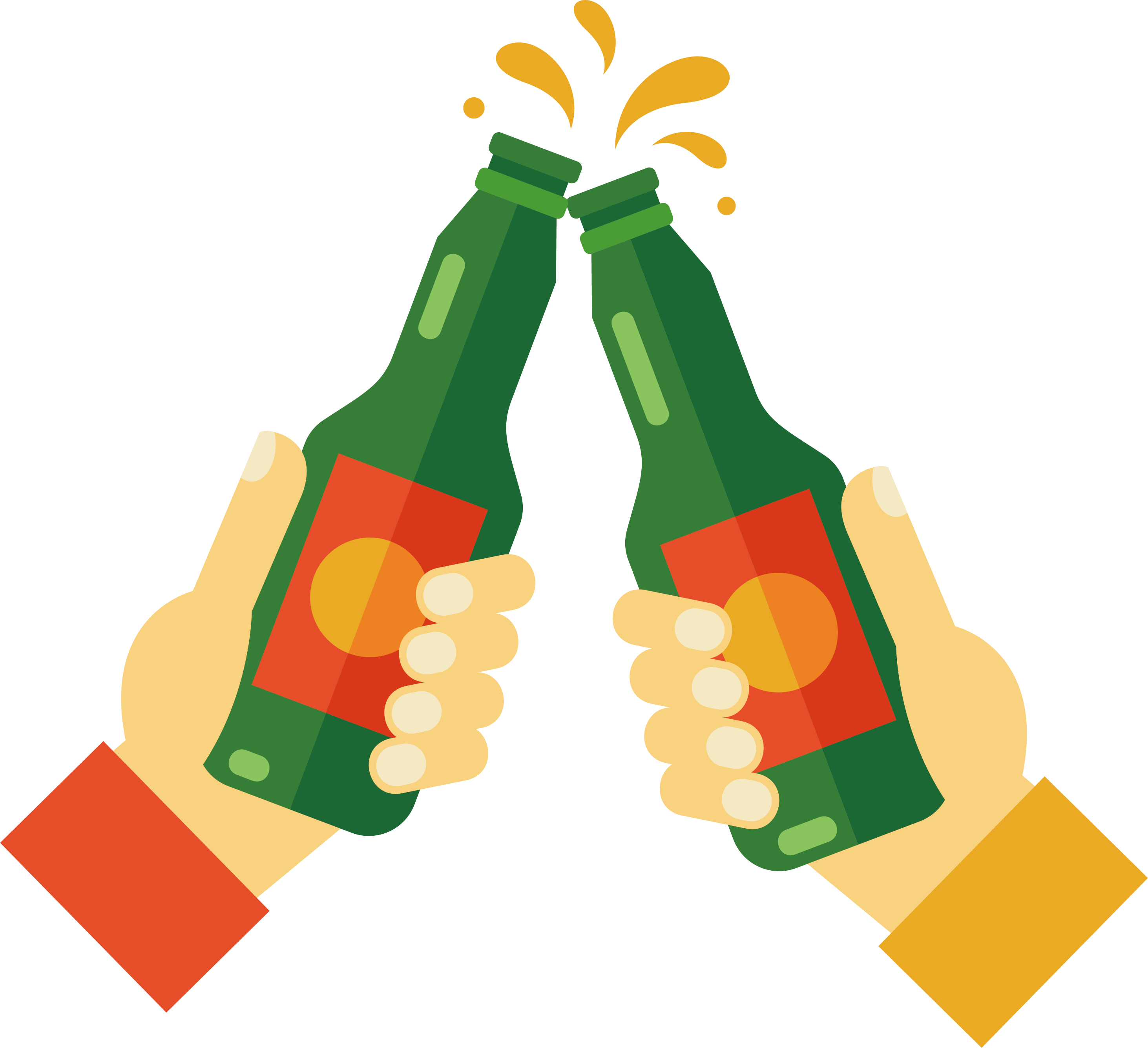 2925 X 2671 4 - Hand Cheers Vector (2925x2671)