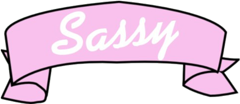 Sassy, Transparent, And Pink Image - Blank Banner Tumblr Transparent (500x386)