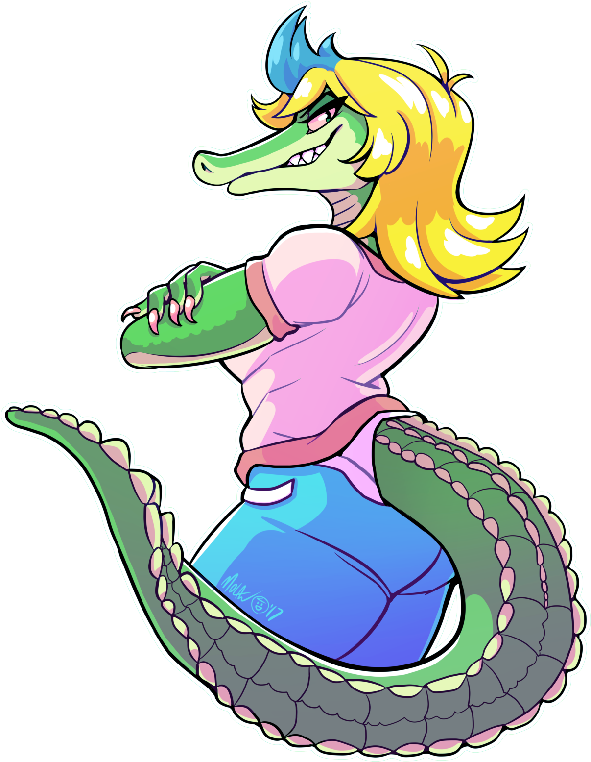 Half Body Commission For @brainal Leakage Featuring - Reptile Furry Art (1280x1649)