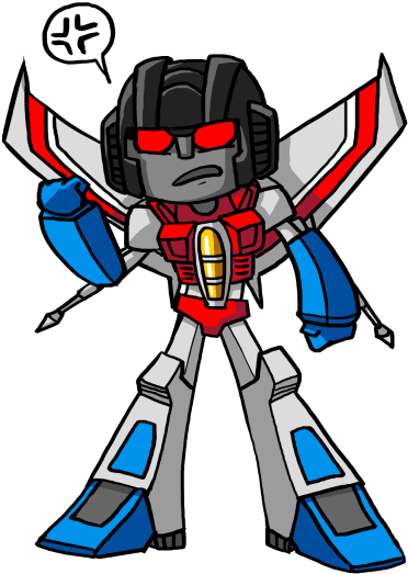 Clip Art Library Download Chibi Tumblr - Starscream Chibi (500x586)