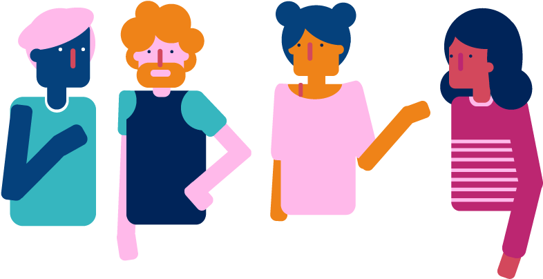 Illustration Of A Group Of Young Adults - Illustration Of A Group Of Young Adults (922x480)