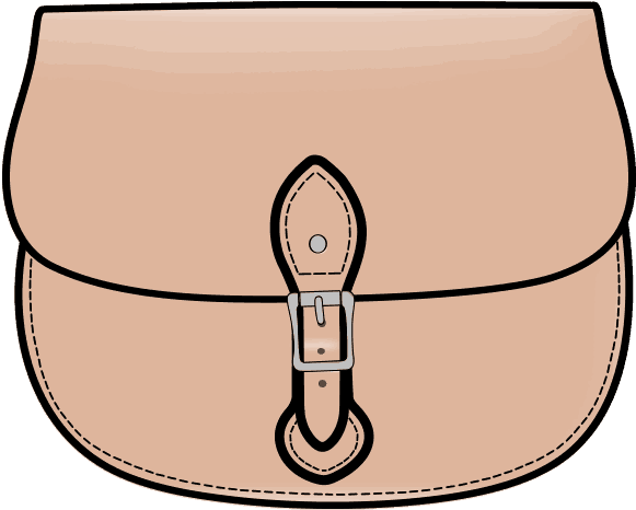 Medium Sporran In Patent Naked - Cartoon (1000x1000)