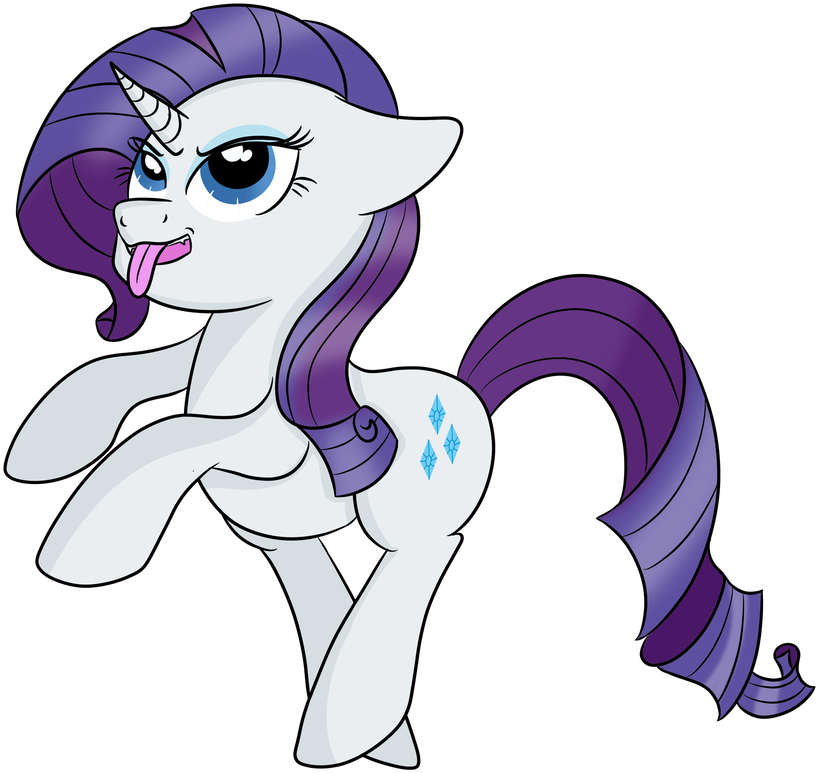 Naked Unattraction By Rainbowtashie - My Little Pony Clipart Rarity (894x894)