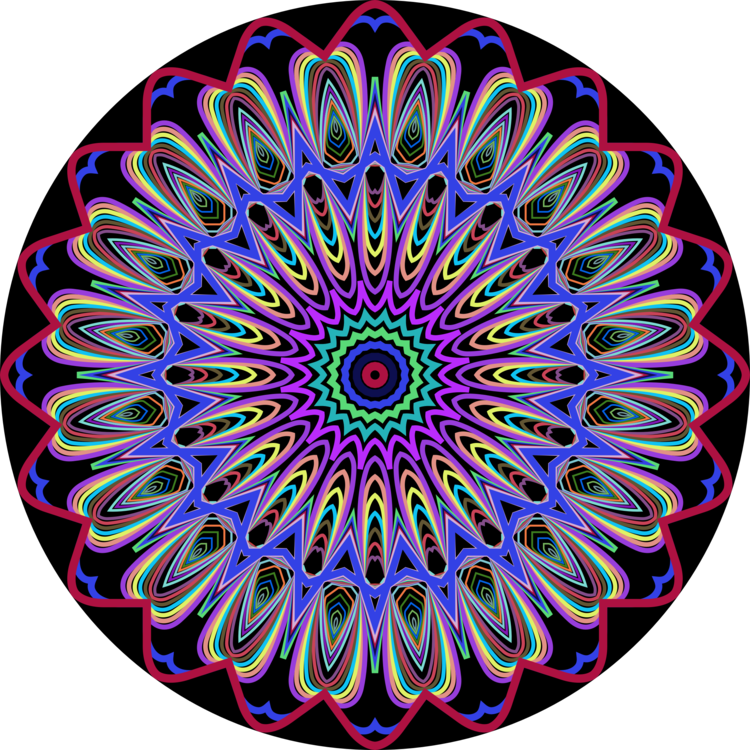 Circle Contact Lens Contact Lenses Color Blue - Spanish Mandala Crochet Pattern (750x750)