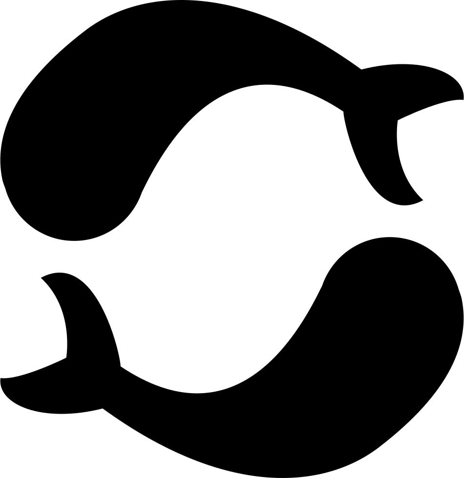 Image Royalty Free Library Pisces Fishes Png Icon Free - Simbolo Piscis Sin Fondo (950x980)