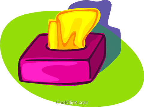 Kleenex Box Royalty Free Vector Clip Art Illustration - Kleenex Box (480x356)