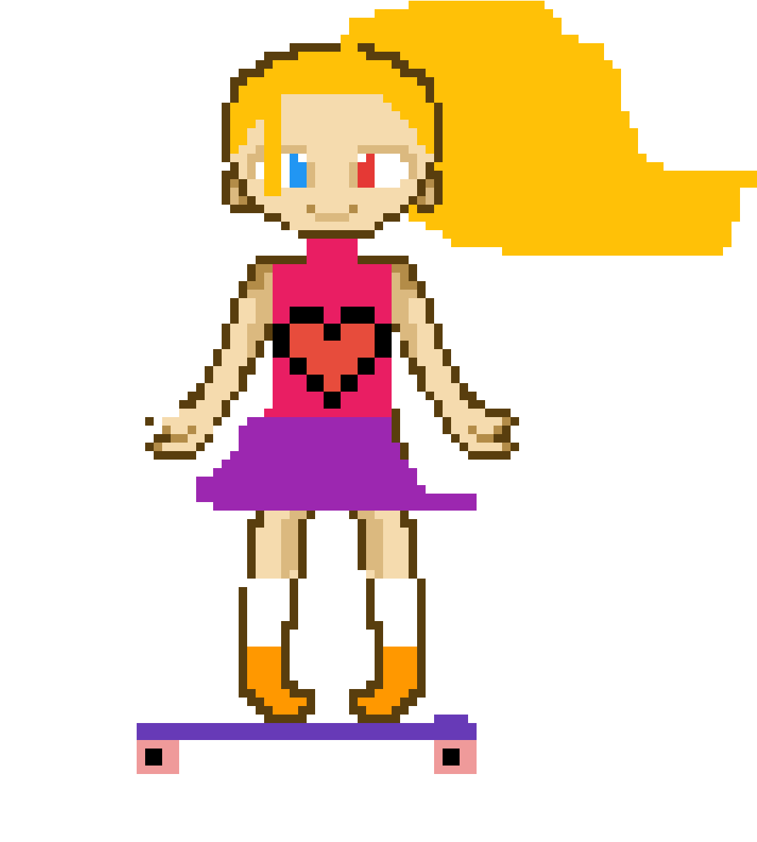 Fata Pe Skate Png - Cartoon (1200x1200)