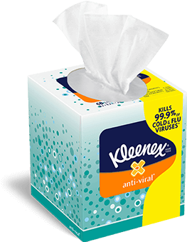 Upright Tissue Box - Tissue Kleenex (424x365)