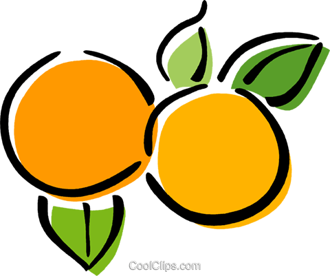Naranja Libres De Derechos Ilustraciones De Vectores - Orange Fruit Cartoon (480x401)