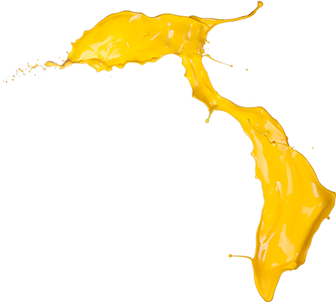 Spalsh Թŗąѷɛɛŋ - Splatter Yellow Paint Png (475x435)