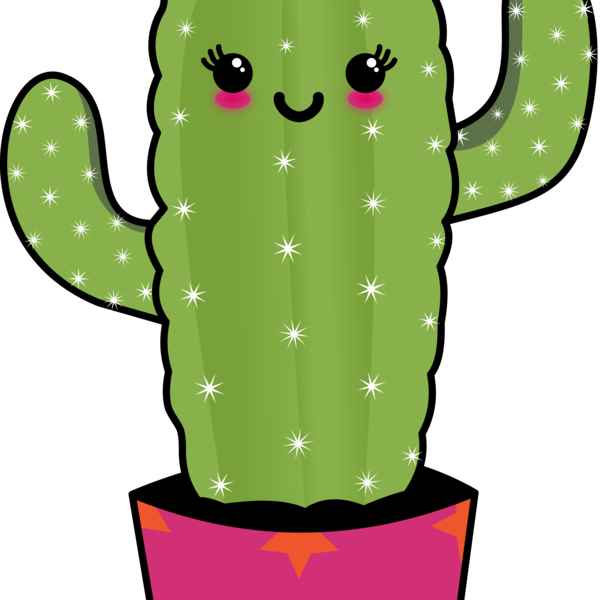 Cactus Clipart Kawaii - Cactus Kawaii (600x600)