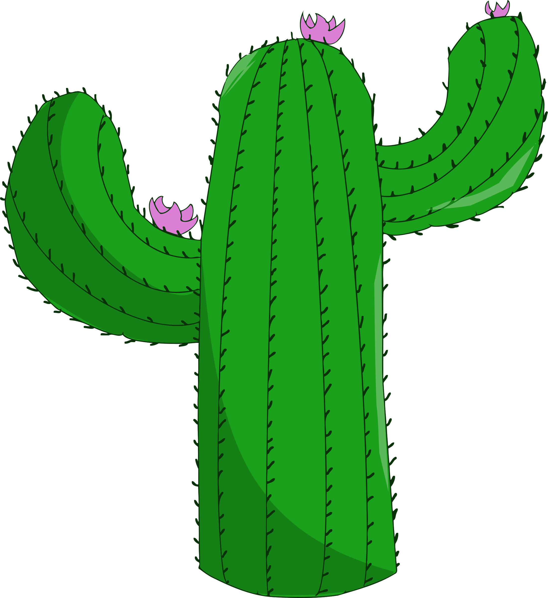 Cactus Clip Art - Prickly Pear (2200x2400)
