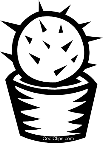 Cactus Royalty Free Vector Clip Art Illustration - Cactus Royalty Free Vector Clip Art Illustration (345x480)