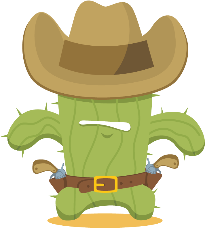 Cowboy Clipart Cactus - Cactus Cowboy Hat Png (800x800)