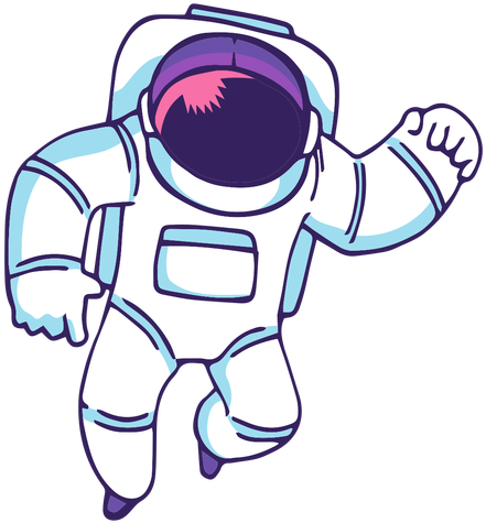 Astronaut Flying Cartoon Transparent Png Svg Vector - Astronautas Animados Png (512x512)