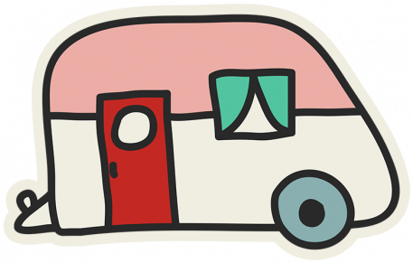 Trailer Sticker Graphic By Marisa Lerin - Desenhos Para Scrapbook Para Imprimir (456x456)