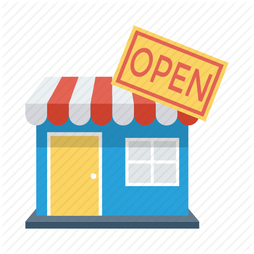 Shop Clipart Shopping Store - Shop Open Icon (512x512)