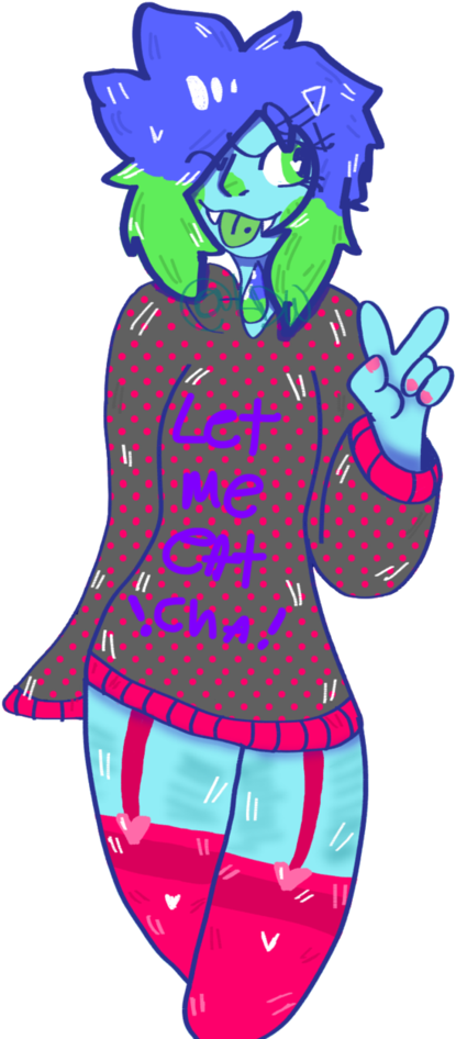 Howlite In V Cute Outfit By Kylietheedarkwolf On Deviantart - Cartoon (774x1032)