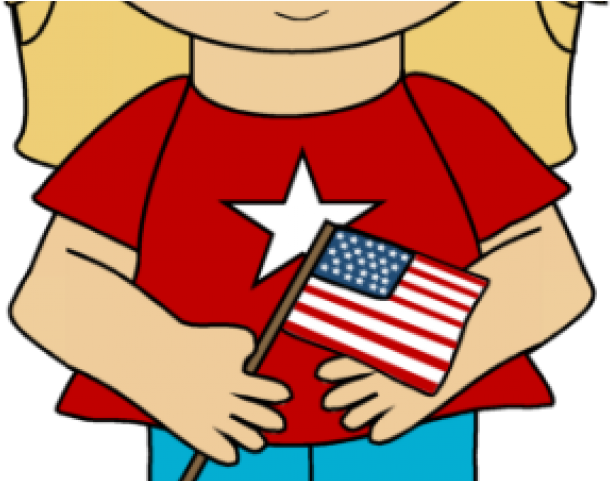Patriotic Clipart My Cute Graphic - Flag Holder Clip Art (640x480)