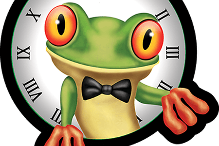 Interior Pictures Frogs Love Cartoon Electronic Wallpaper - Clock Face Template (450x300)