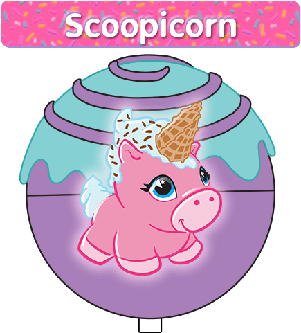 Cake Pop Cuties Season 1 Scoopicorn - Cake Pop Cuties Unicorn (500x500)