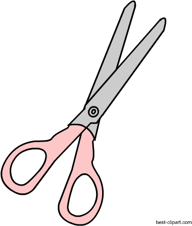 Pink Scissors Free Clip Art Image - Scissors (450x450)
