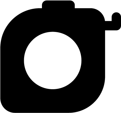 Roulette Vector - Cinta Metrica Silueta Png (400x399)